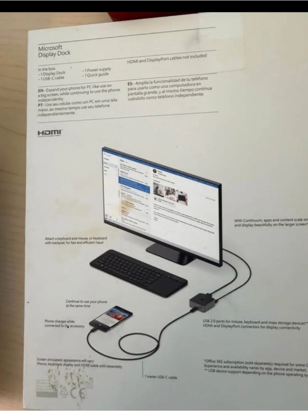Microsoft Display Dock with Black and Charcoal Gray Components